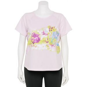 Tek Gear Core V-Neck Essential Gear Tee with Artsy Detail Casual Chic SZ L:NWT